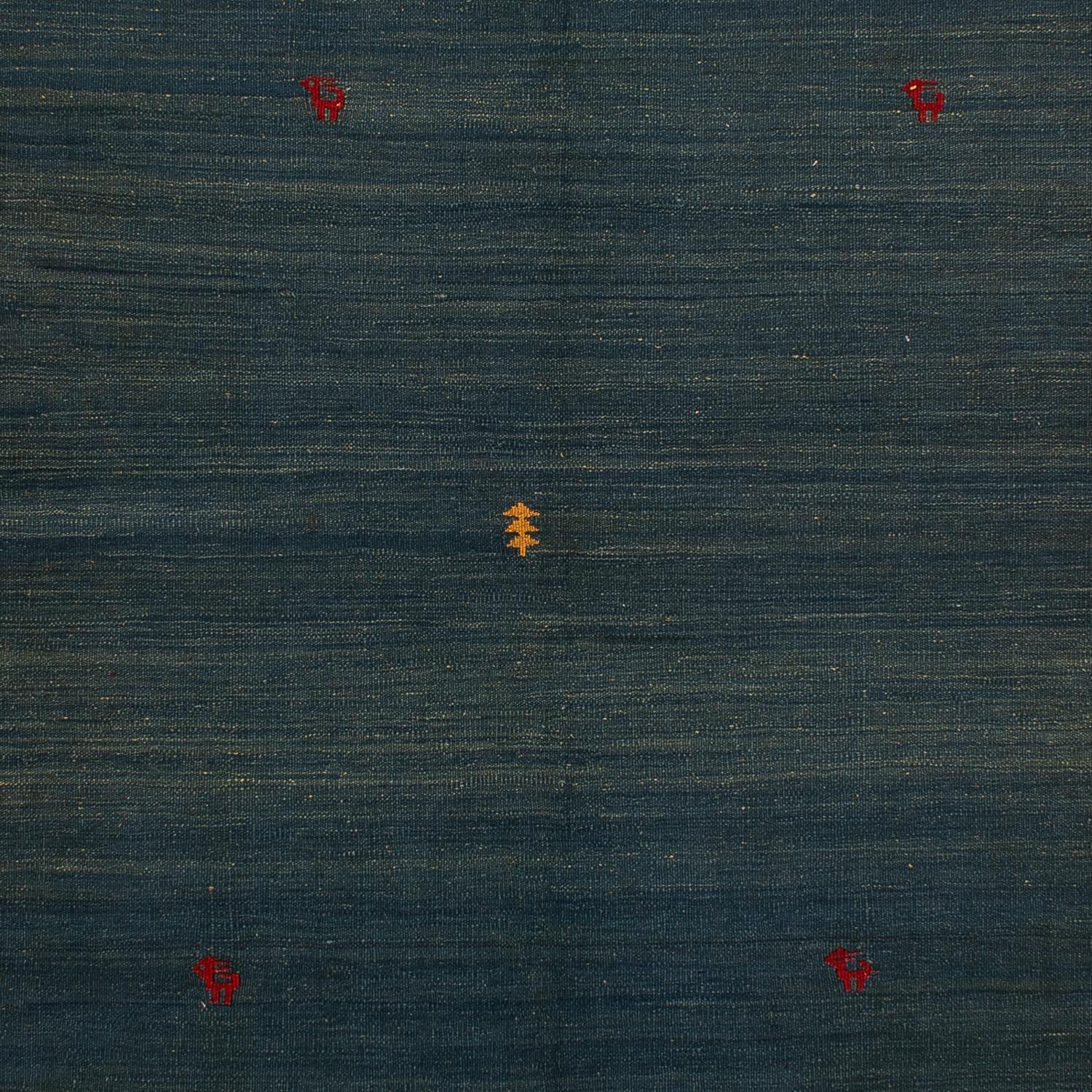 Tapete Kelim - Oriental - 203 x 146 cm - azul escuro