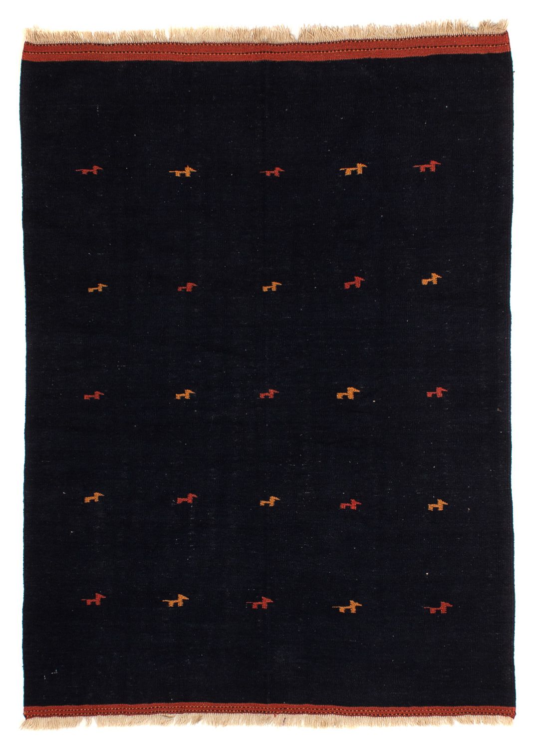 Kelim Rug - Oriental - 206 x 150 cm - dark blue