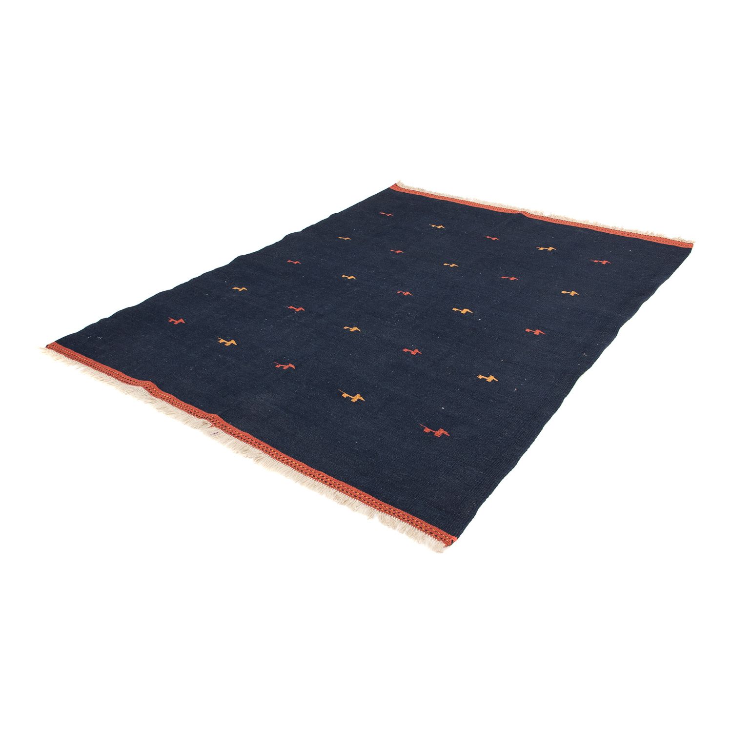 Kelim Rug - Oriental - 206 x 150 cm - dark blue