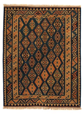 Alfombra Kelim - Oriental - 195 x 157 cm - azul oscuro