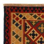 Kelim Carpet - orientalisk matta - 211 x 146 cm - mörkröd
