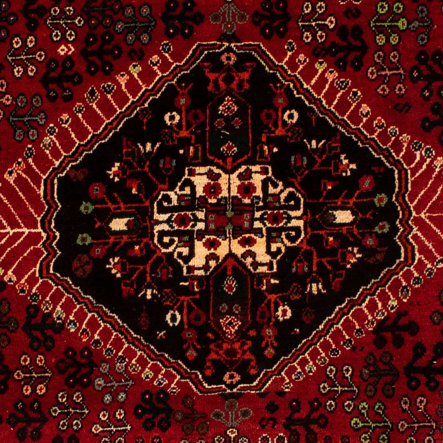 Persisk matta - Nomadic - 303 x 212 cm - mörkröd