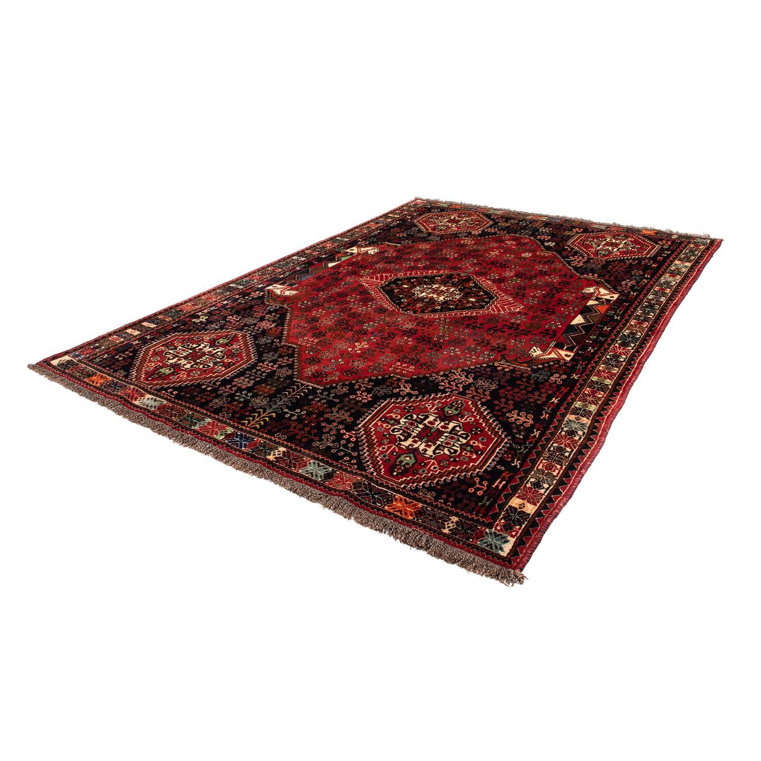 Perski dywan - Nomadyczny - 303 x 212 cm - ciemna czerwień