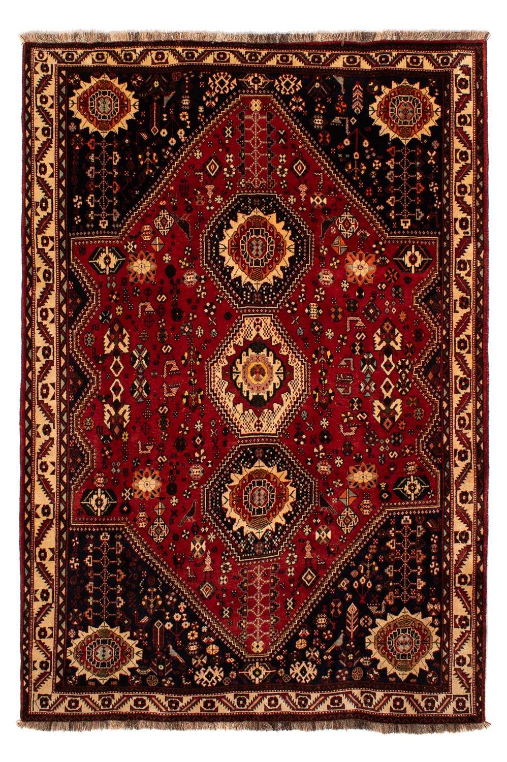 Persisk matta - Nomadic - 295 x 210 cm - mörkröd