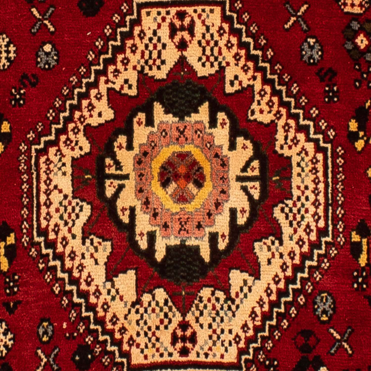 Persisk teppe - Nomadisk - 295 x 210 cm - mørk rød