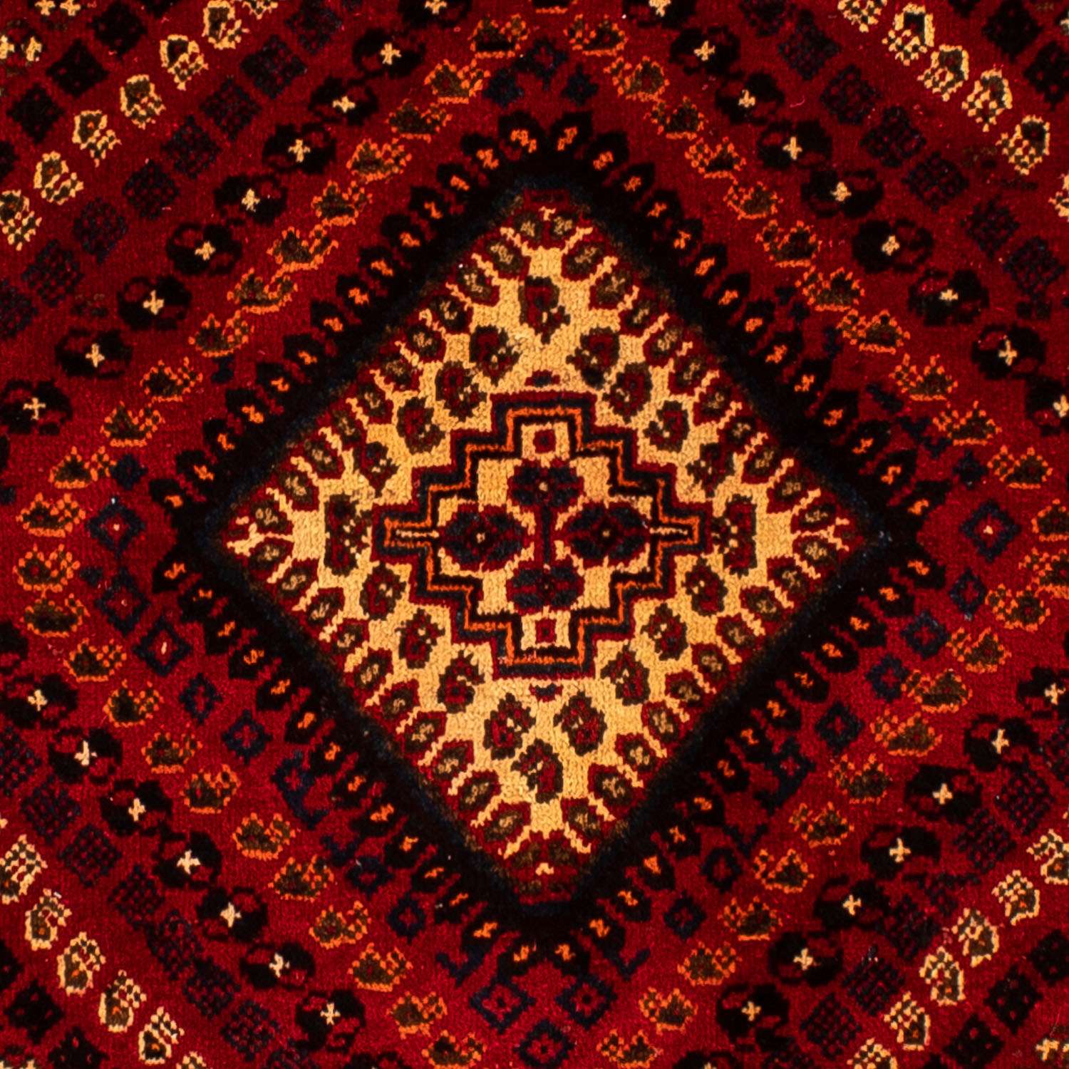 Alfombra persa - Nómada - 277 x 193 cm - rojo oscuro