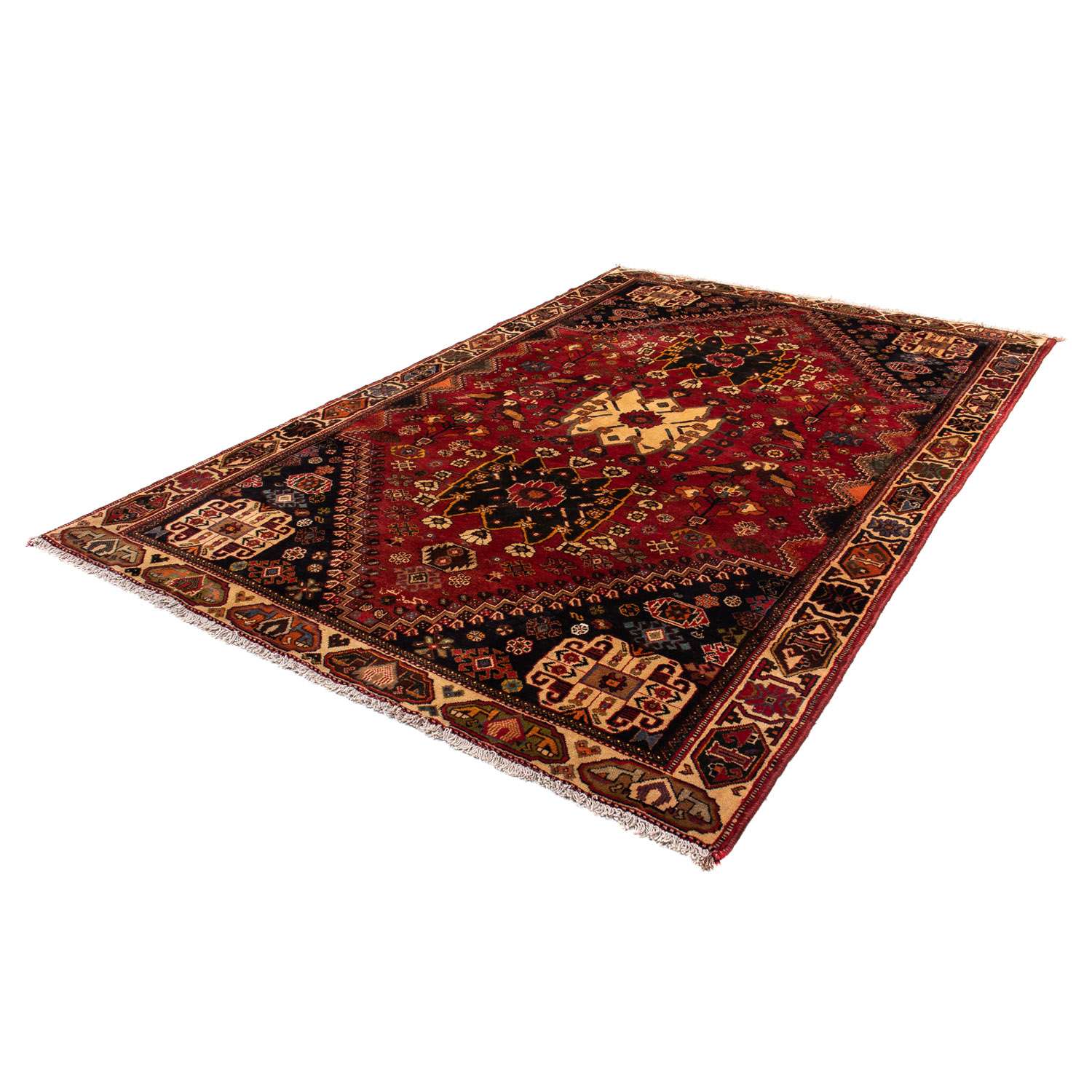 Perski dywan - Nomadyczny - 284 x 185 cm - ciemna czerwień