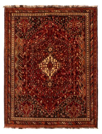 Tapis persan - Nomadic - 240 x 190 cm - rouge foncé