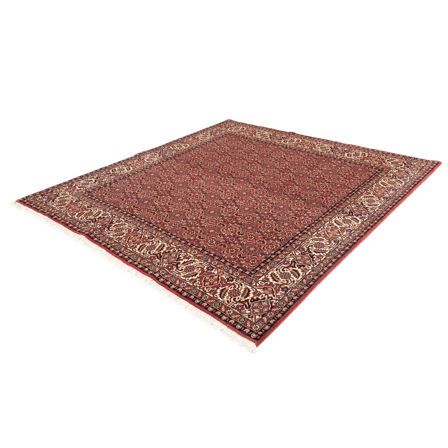 Perser Rug - Bidjar square  - 208 x 200 cm - light red