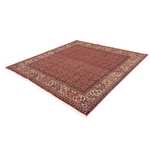 Perský koberec - Bijar čtvercový  - 208 x 200 cm - světle červená