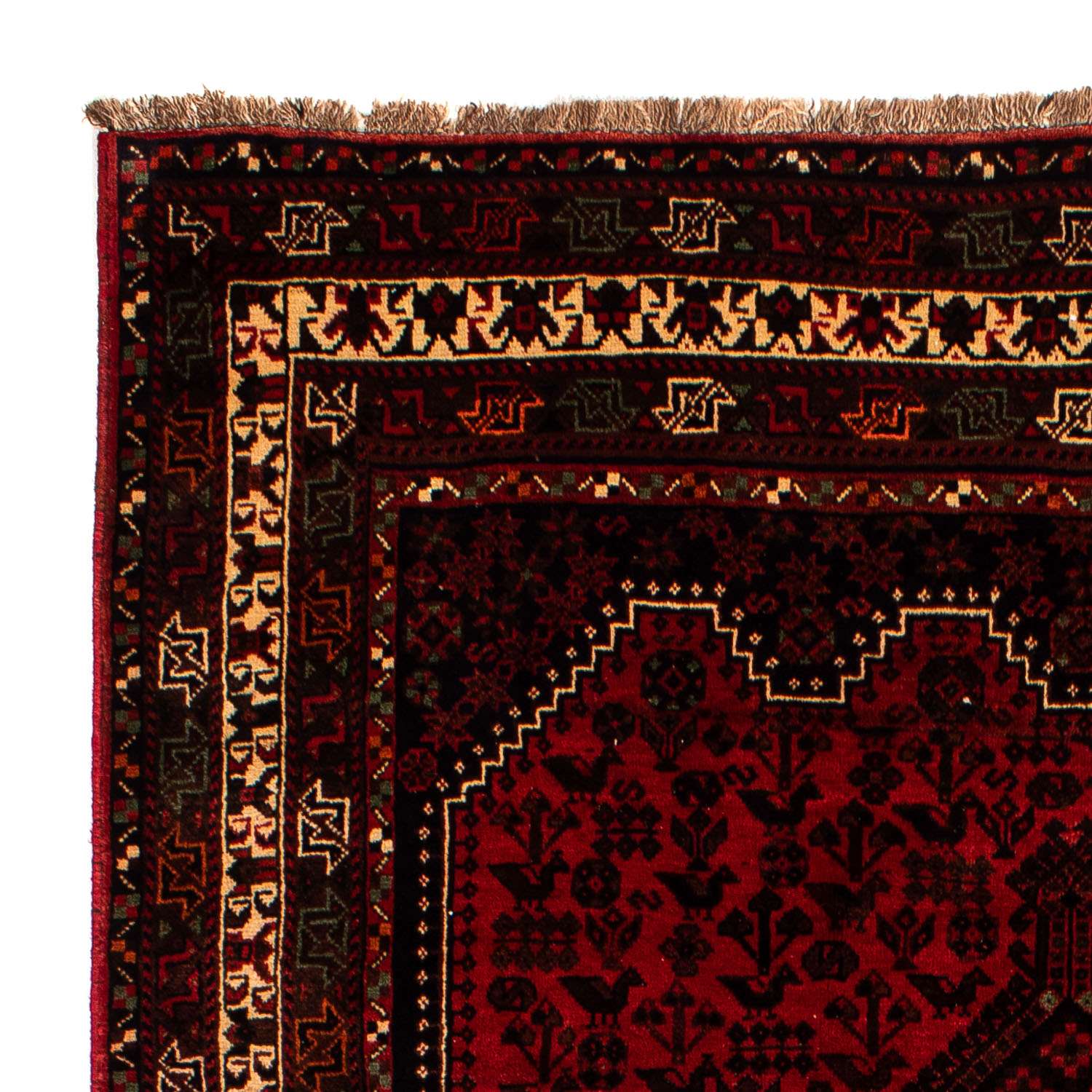 Perzisch Tapijt - Nomadisch - 295 x 200 cm - donkerrood