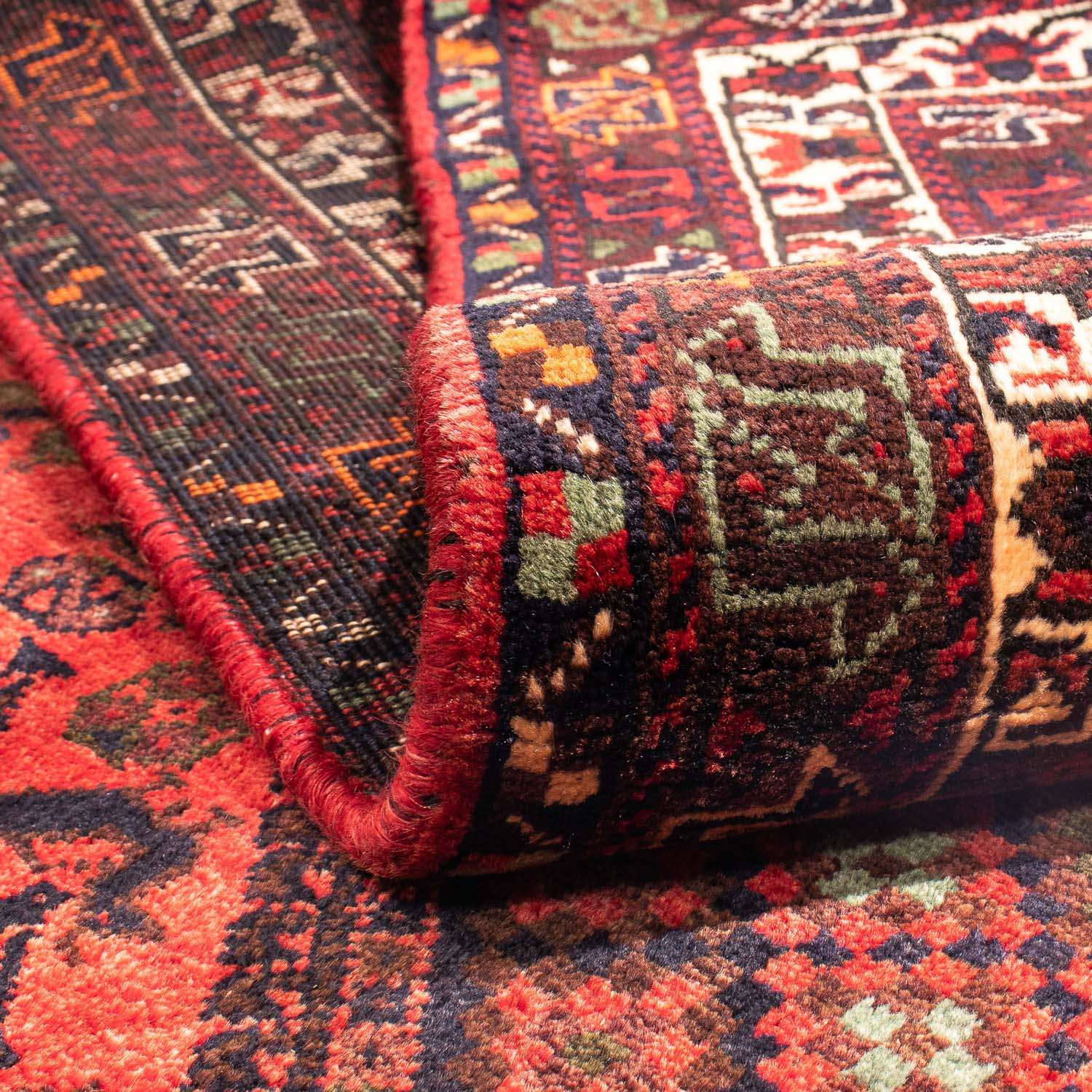 Perský koberec - Nomádský - 295 x 200 cm - tmavě červená