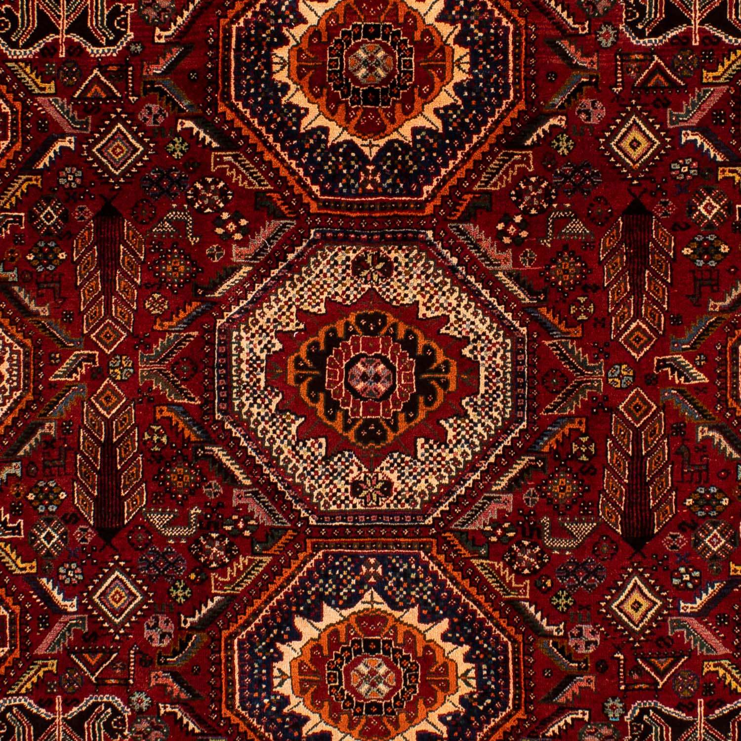 Persisk teppe - Nomadisk - 310 x 210 cm - mørk rød