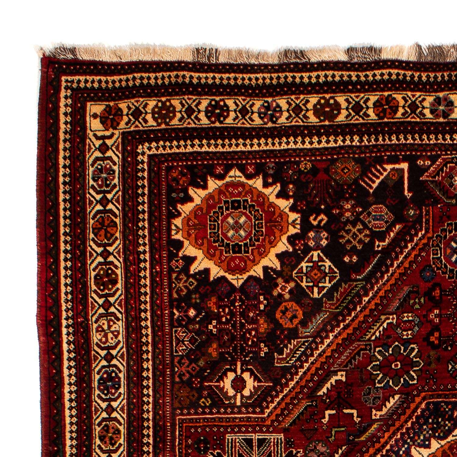 Persisk teppe - Nomadisk - 310 x 210 cm - mørk rød