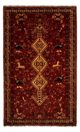 Tapis persan - Nomadic - 298 x 178 cm - rouge foncé