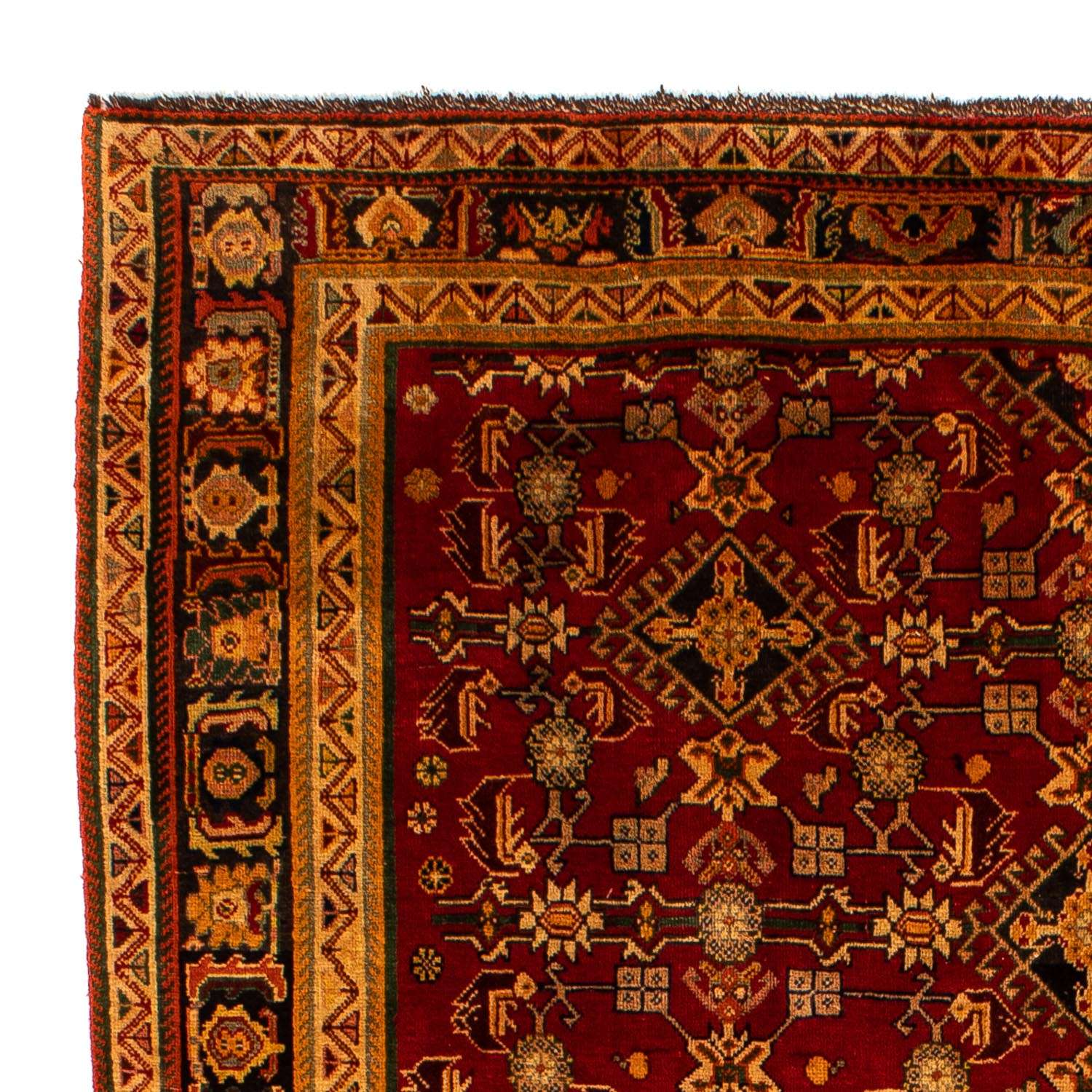 Tapis persan - Nomadic - 296 x 190 cm - rouge foncé
