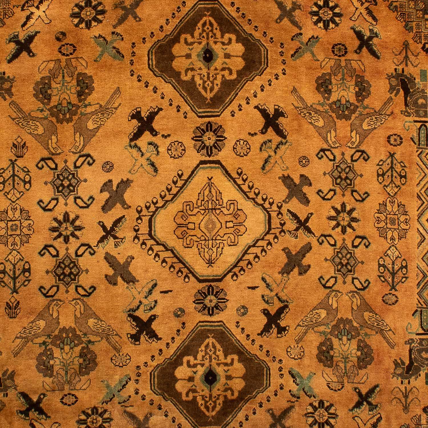 Tapis persan - Nomadic - 300 x 207 cm - marron