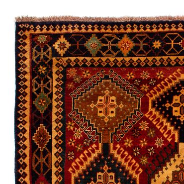 Tapis persan - Nomadic - 280 x 202 cm - rouge foncé