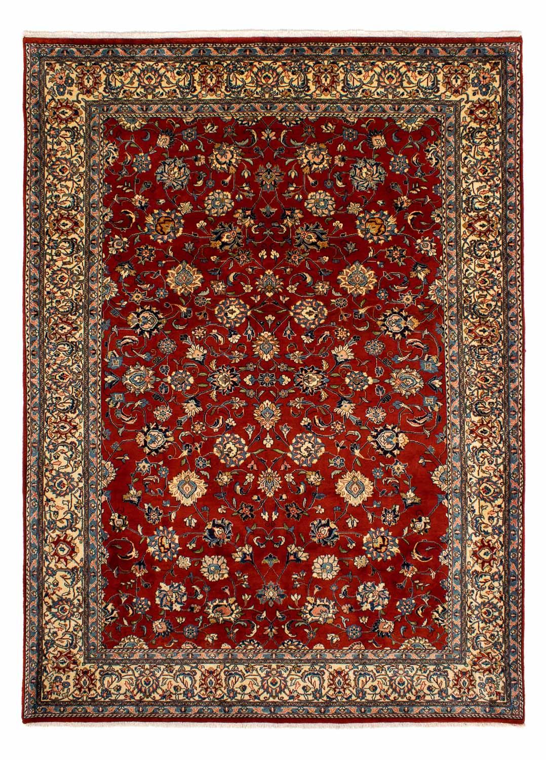 Tapis persan - Classique - 299 x 216 cm - rouge foncé