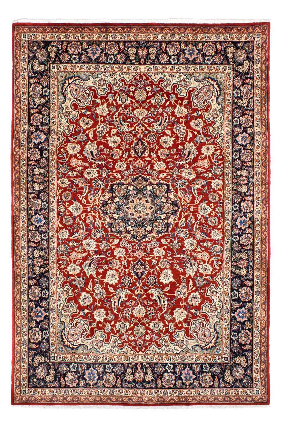 Alfombra persa - Real - 295 x 200 cm - rojo oscuro