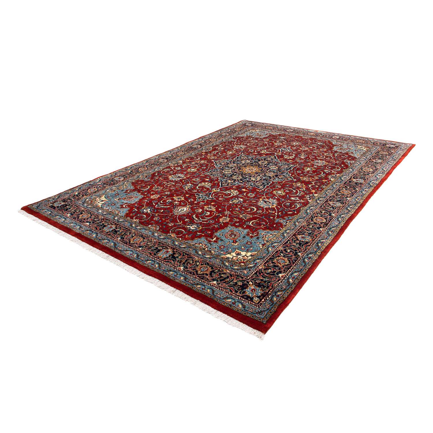 Alfombra persa - Real - 312 x 214 cm - rojo oscuro