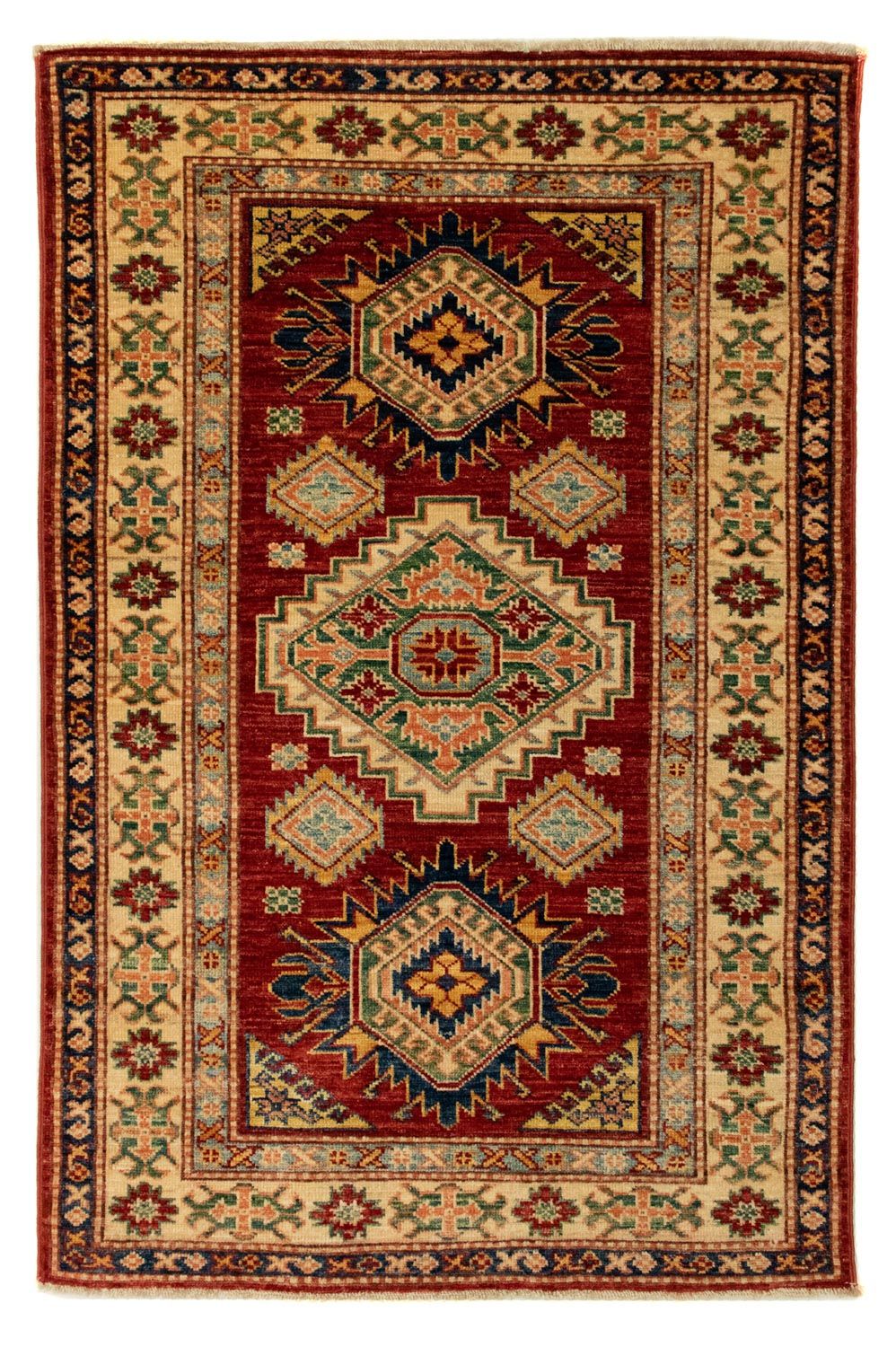 Tappeto Ziegler - Kazak - 124 x 84 cm - rosso scuro