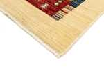 Designerski dywan - 137 x 70 cm - beżowy