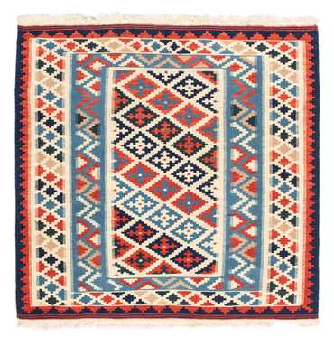 Kelim tapijt - Oosters vierkant  - 105 x 100 cm - beige