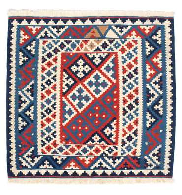 Alfombra Kelim - Oriental cuadrado  - 101 x 96 cm - multicolor