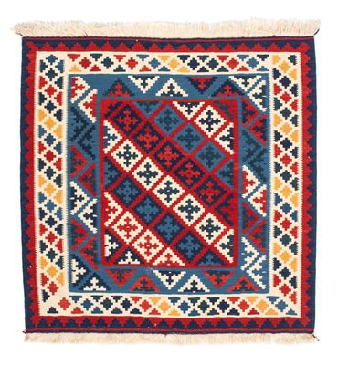 Kelimteppe - Orientalsk square  - 105 x 102 cm - flerfarget