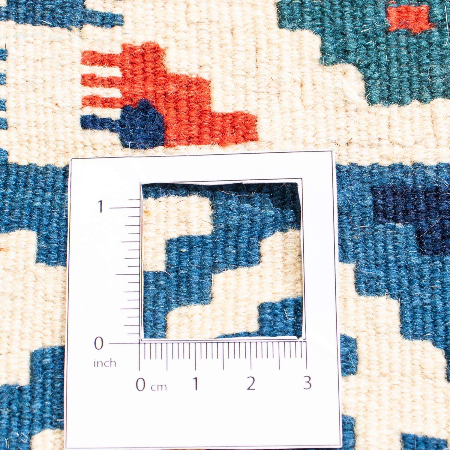 Kelim Carpet - orientalisk matta kvadrat  - 103 x 101 cm - flerfärgad