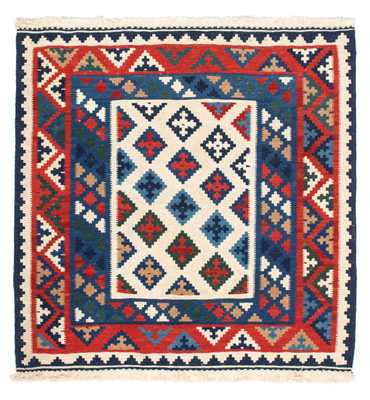 Kelim Rug - Oriental square  - 104 x 102 cm - multicolored