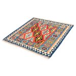 Kelim Carpet - orientalisk matta kvadrat  - 108 x 97 cm - rost