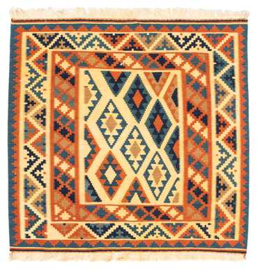 Kelimteppe - Orientalsk square  - 101 x 99 cm - beige