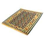 Kelim Rug - Oriental square  - 107 x 100 cm - dark blue