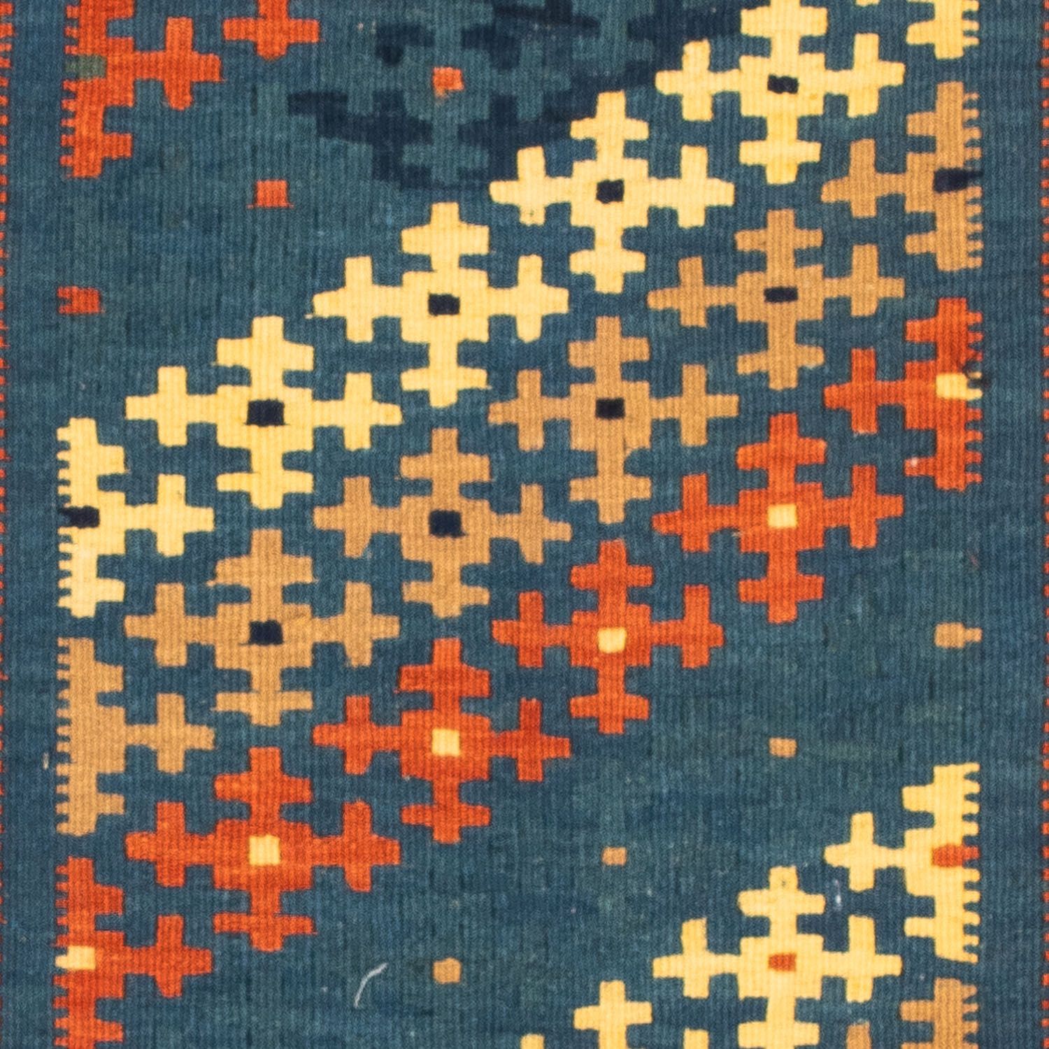 Kelim Carpet - orientalisk matta kvadrat  - 105 x 100 cm - flerfärgad