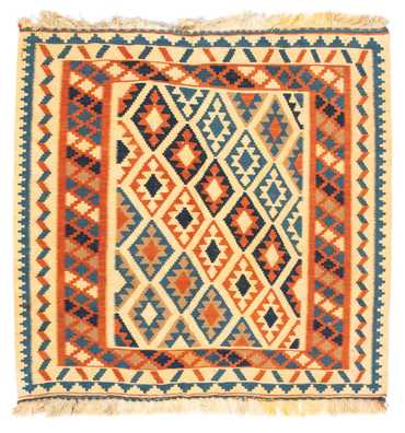 Kelimteppe - Orientalsk square  - 103 x 100 cm - beige