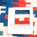 Kelim-tæppe - orientalsk firkantet  - 98 x 93 cm - mørkeblå