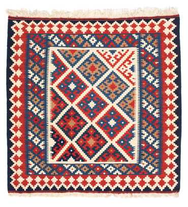 Kelim Rug - Oriental square  - 103 x 100 cm - multicolored