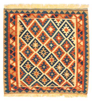 Kelimteppe - Orientalsk square  - 100 x 100 cm - beige