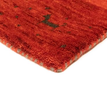 Tapis Gabbeh - Loribaft Persan - 161 x 90 cm - rouge foncé