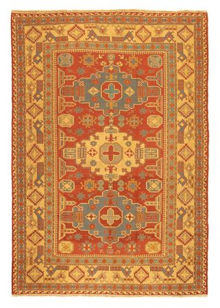 Tapis Kelim - Oriental - 248 x 206 cm - rouge foncé