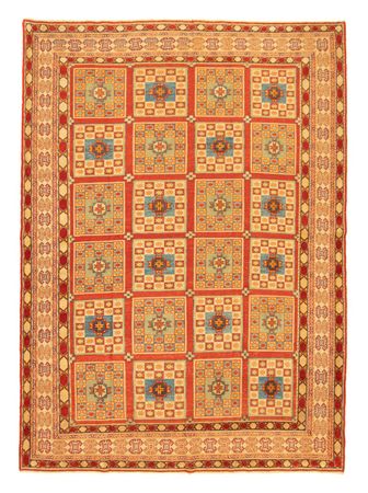 Kelim Carpet - orientalisk matta - 226 x 180 cm - mörkröd