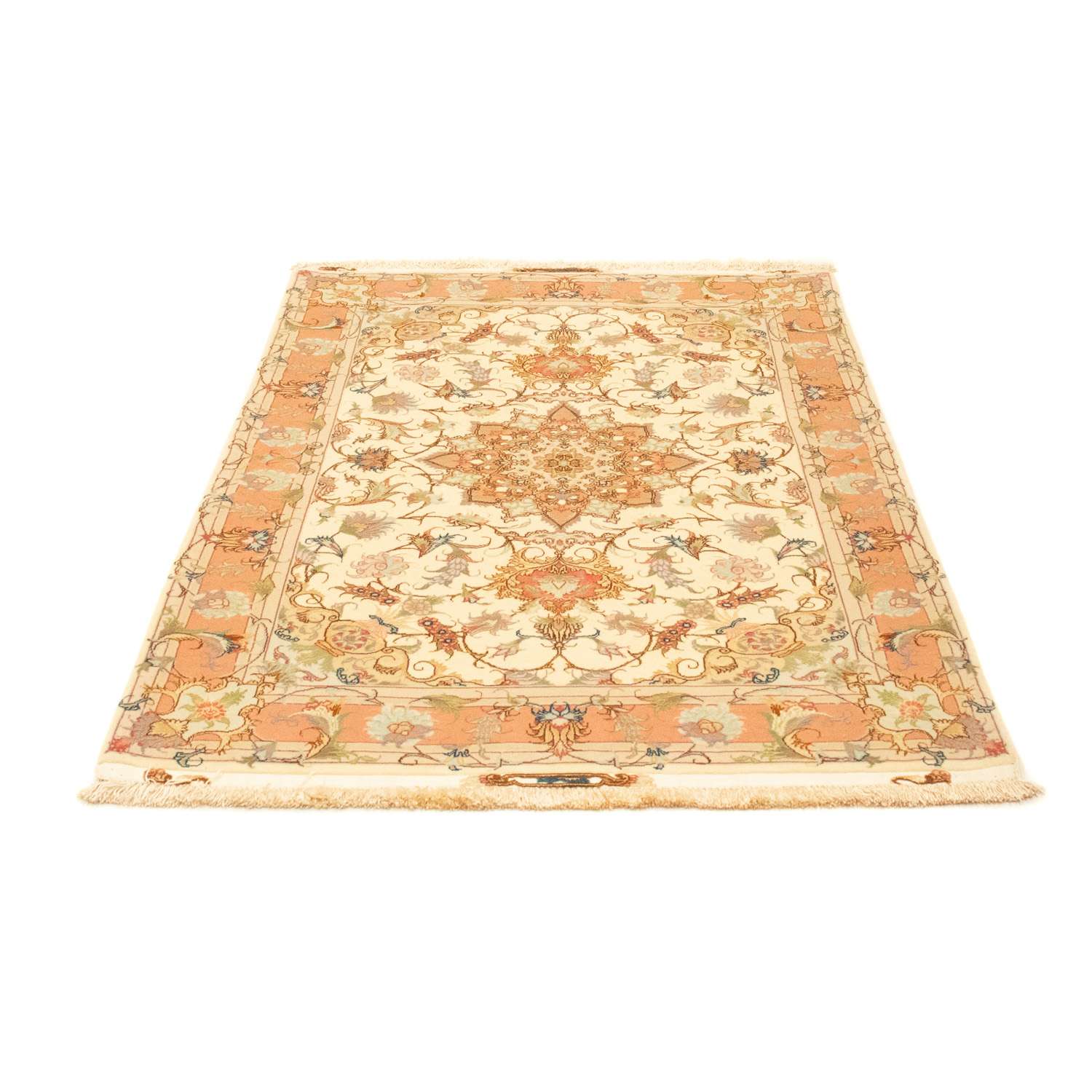 Perzisch tapijt - Tabriz - Royal - 150 x 104 cm - beige