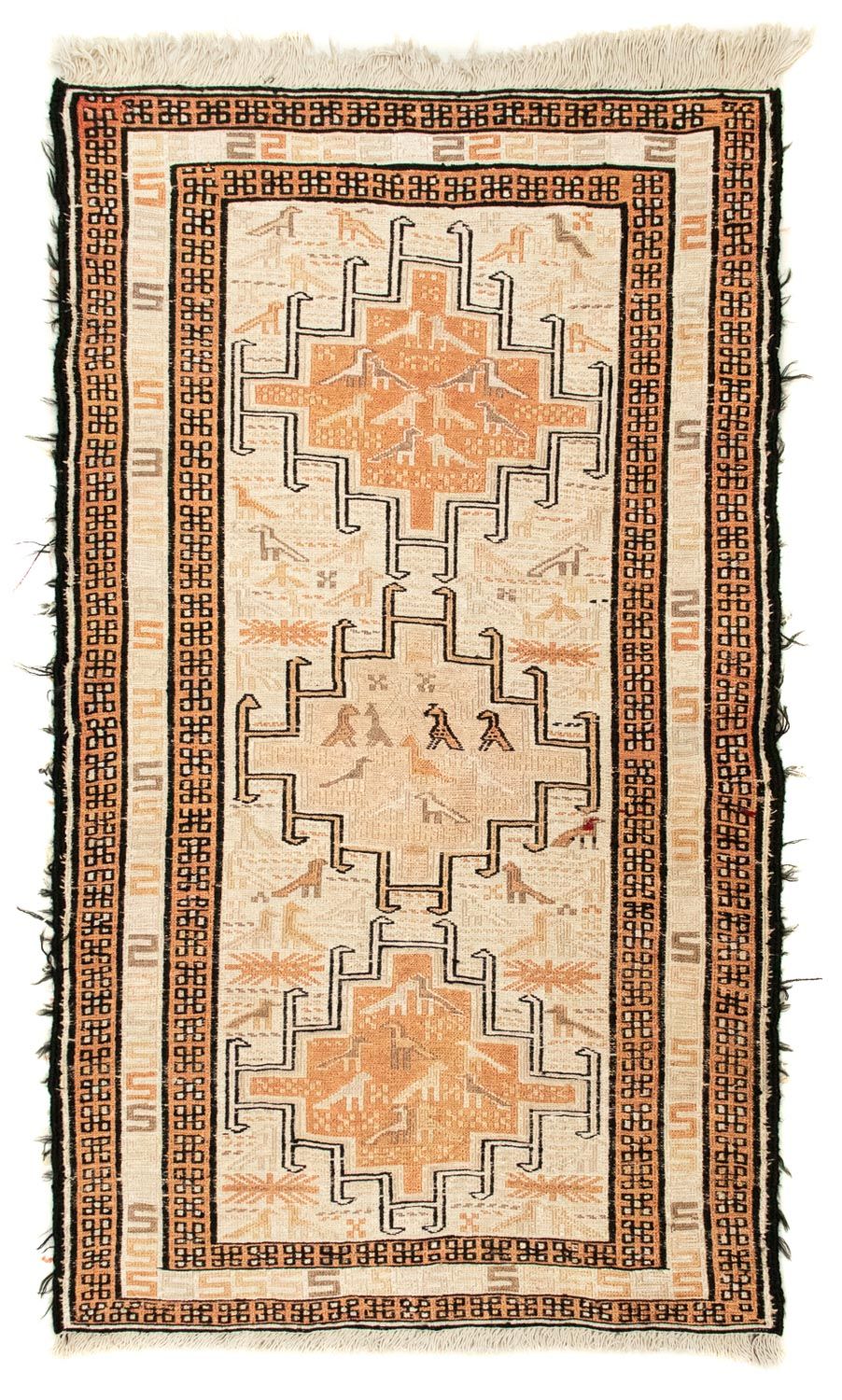 Kelim Carpet - orientalisk matta - 103 x 62 cm - beige