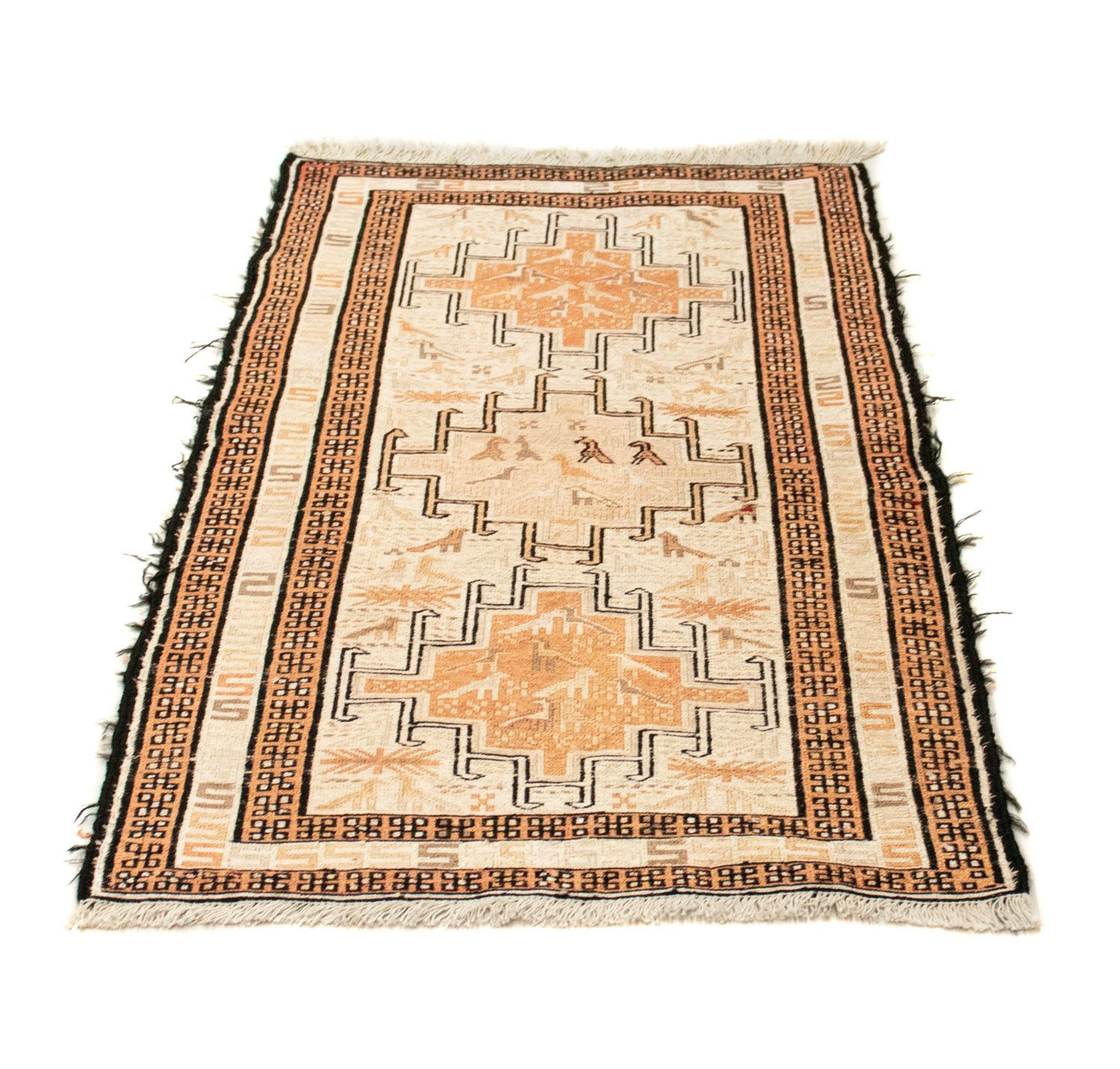 Kelim Carpet - orientalisk matta - 103 x 62 cm - beige