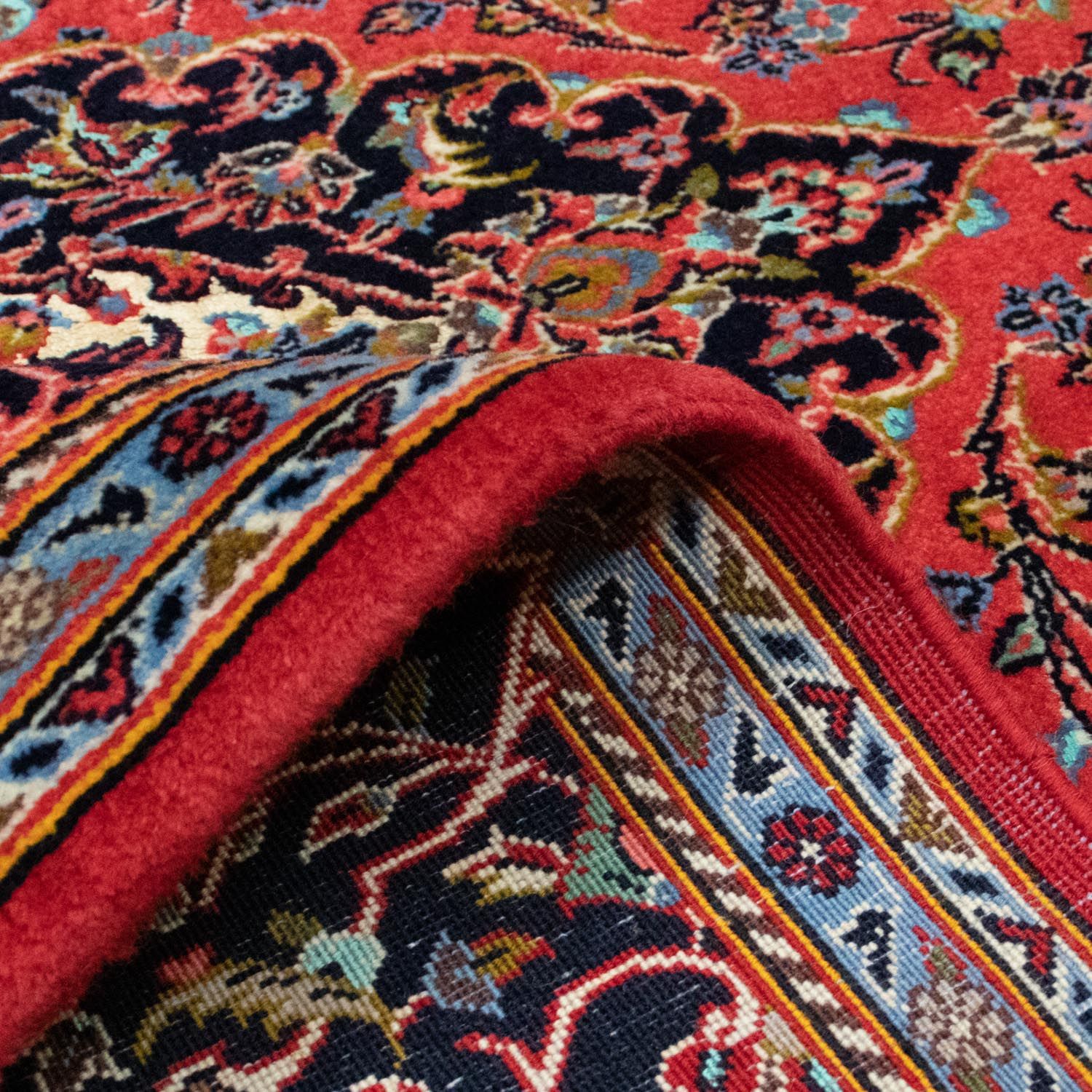 Tapis persan - Keshan - 218 x 144 cm - rouge