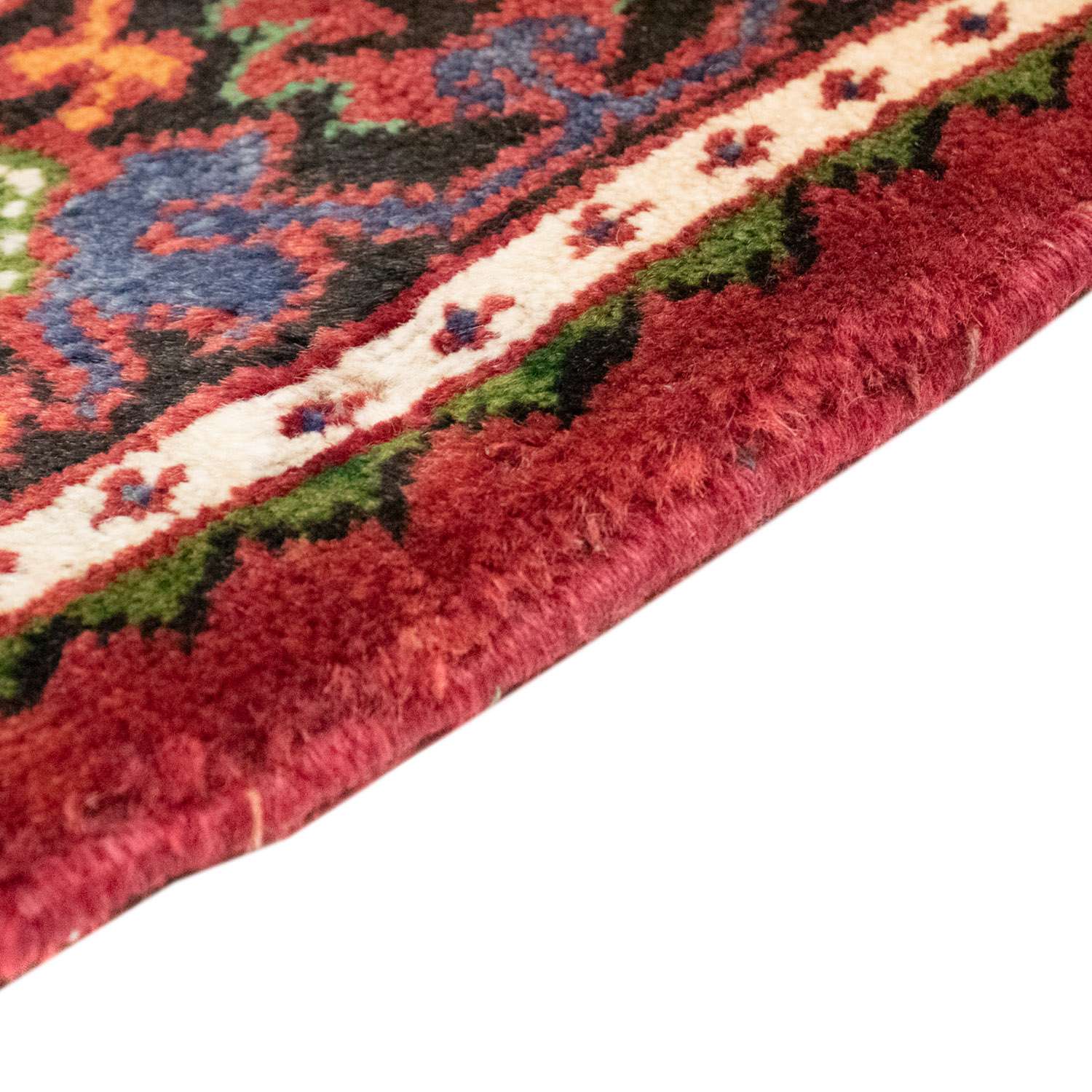 Alfombra persa - Nómada - 205 x 138 cm - rojo oscuro