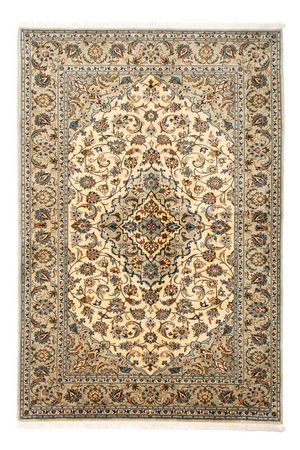 Alfombra persa - Keshan - 238 x 162 cm - beige