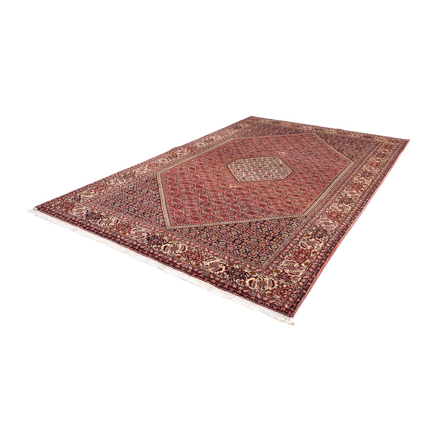 Tapis persan - Bidjar - 302 x 198 cm - rouge clair